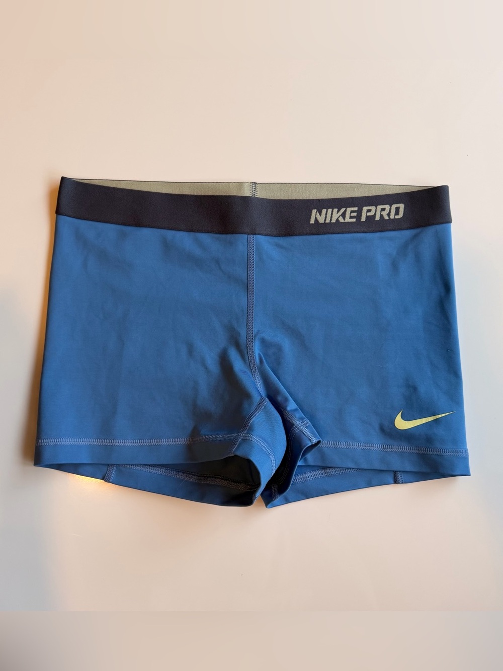 Women’s Nike Pro Blue Compression Training Shorts